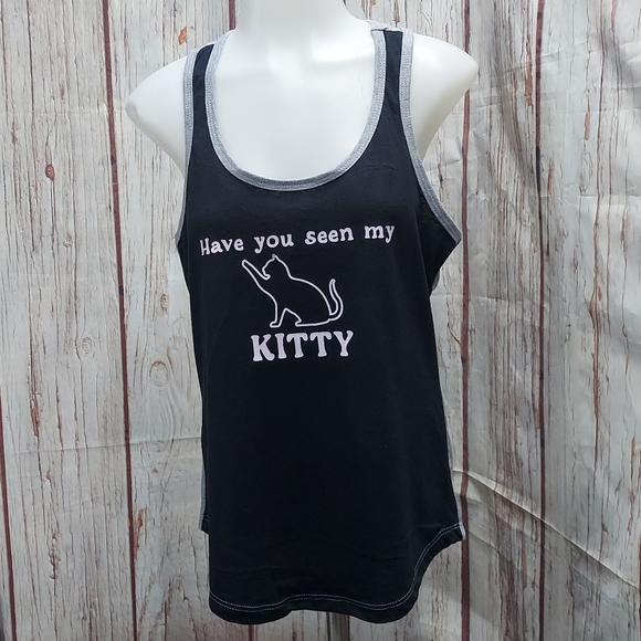 Custom Kitty Racerback Sleeveless Tank Top - Picture 12 of 17